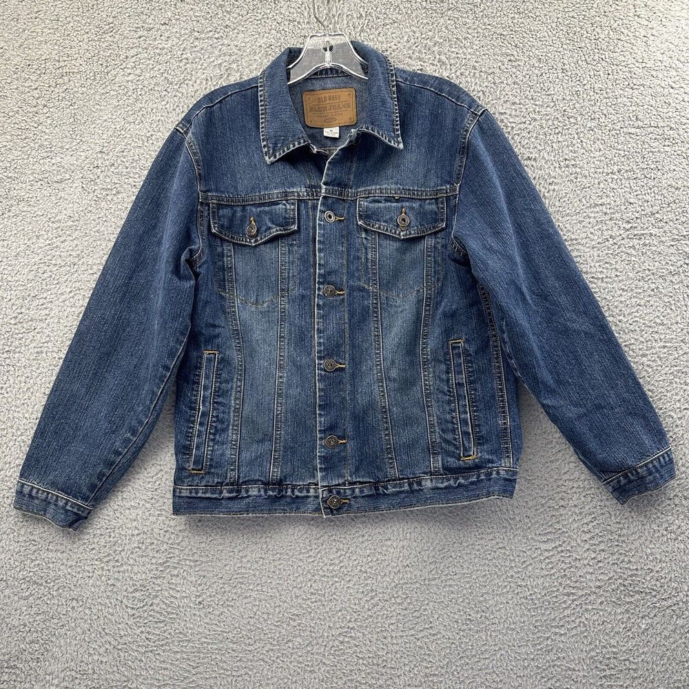 Vintage ‘05 Old Navy Denim Jean Jacket 100% Cotton Retro Preppy XL (RUNS SMALL)